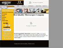 Tablet Screenshot of micronmicroscopes.com